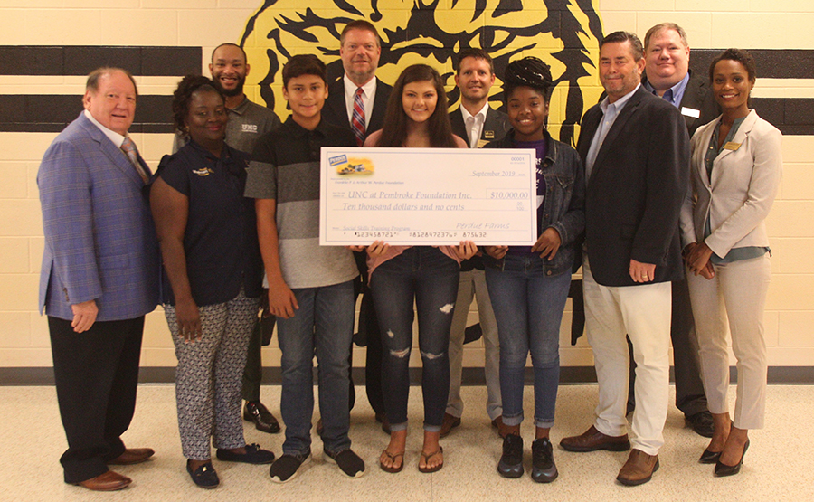 Perdue Farms Social Skills Training with UNCP and Dillon Middle School