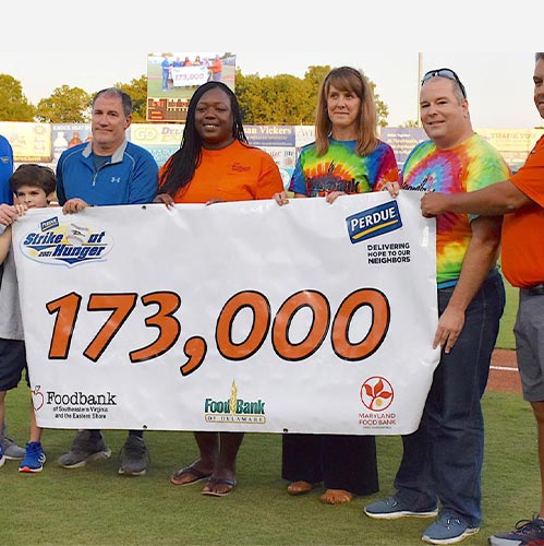 Perdue Strike Out Hunger Challenge  On Delmarva Has Delivered 1.2 Million  Meals For Hunger Relief