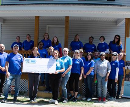 Perdue associates joined Habitat for Humanity of Wicomico County on a Women&rsquo;s Build project in Salisbury, Md.