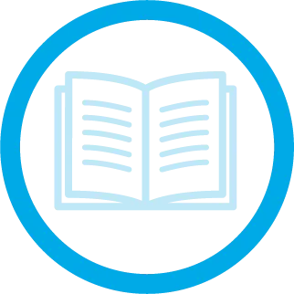 Open book with lines of text on both pages