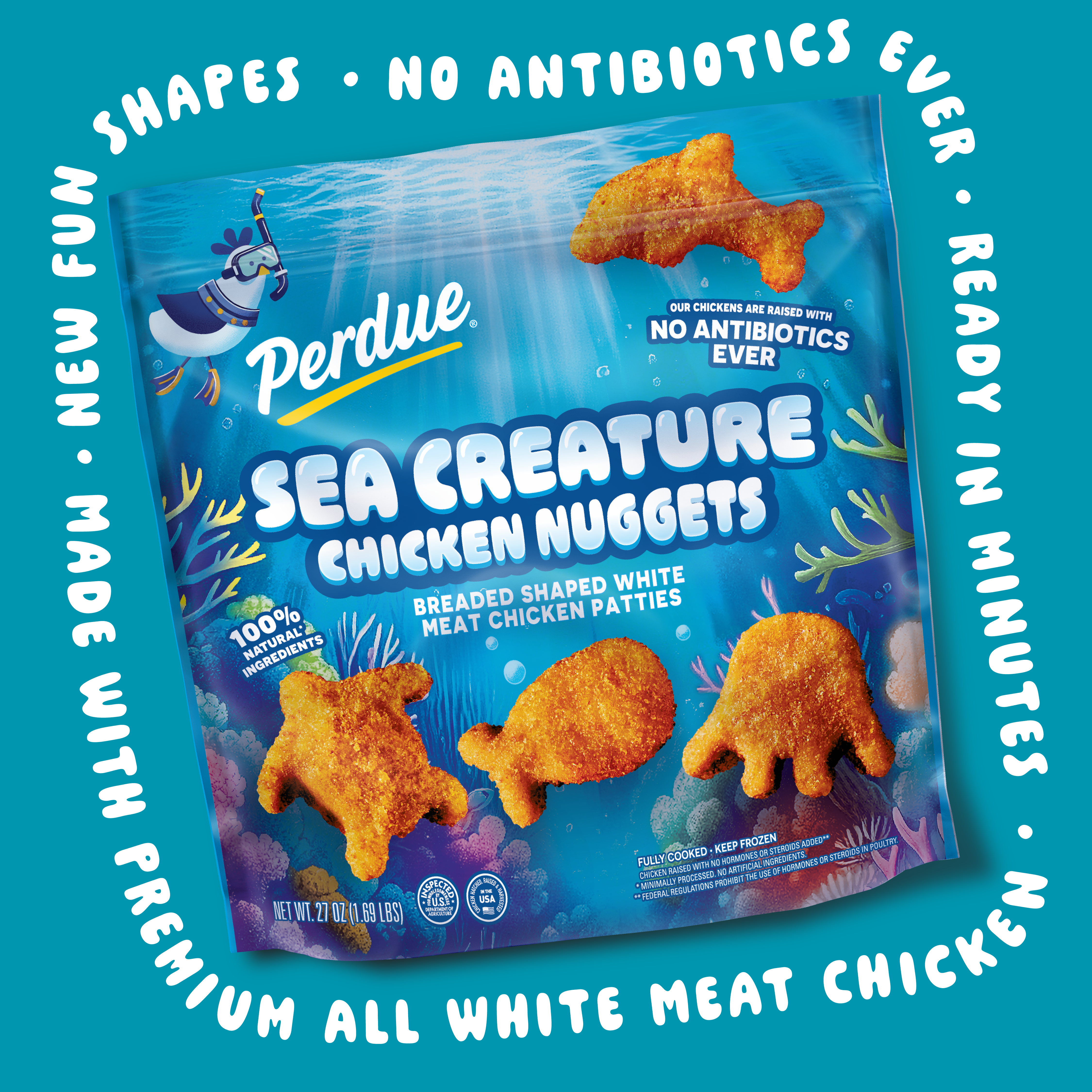 Perdue&rsquo;s Sea Creature Chicken Nuggets bring deep-sea twist to dinner time