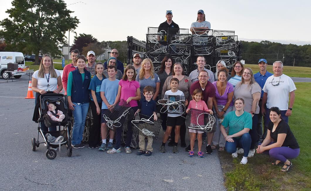 Perdue associates and family members recently joined the Oyster Recovery Partnership to build oyster cages to support the Marylanders Grow Oysters Program to improve the health of the Chesapeake Bay watershed.